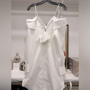 ❌SOLD❌Alexander Wang Off The Shoulder Shirt Dress With Scrunchie Strap